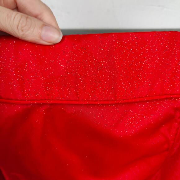 Vintage 90s Jessica McClintock for Gunne Sax Gown Womens 8/9 Red Glitter Glam - Picture 3 of 9